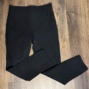 Spanx Women’s Black Skinny Pull On Pants Leggings Size Large Stretch
